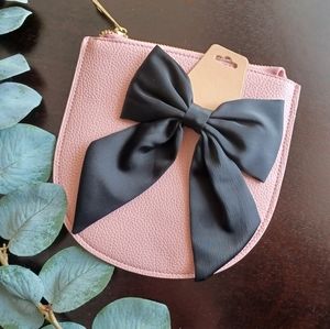 Black Hair Bow Gator Clip